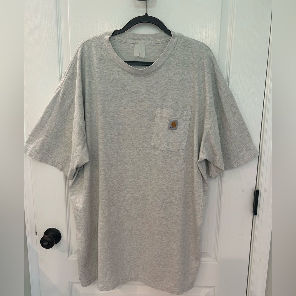 Carhartt Men’s Light Gray Short Sleeve Tee Classic Casual T-shirt Extra Large